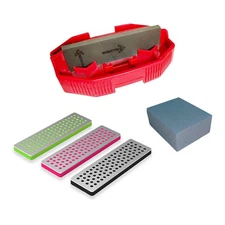 Snowboard Ski Edge Tuning Kit Bevel Sharpener Gummi Stone Wax Tool + Diamonds