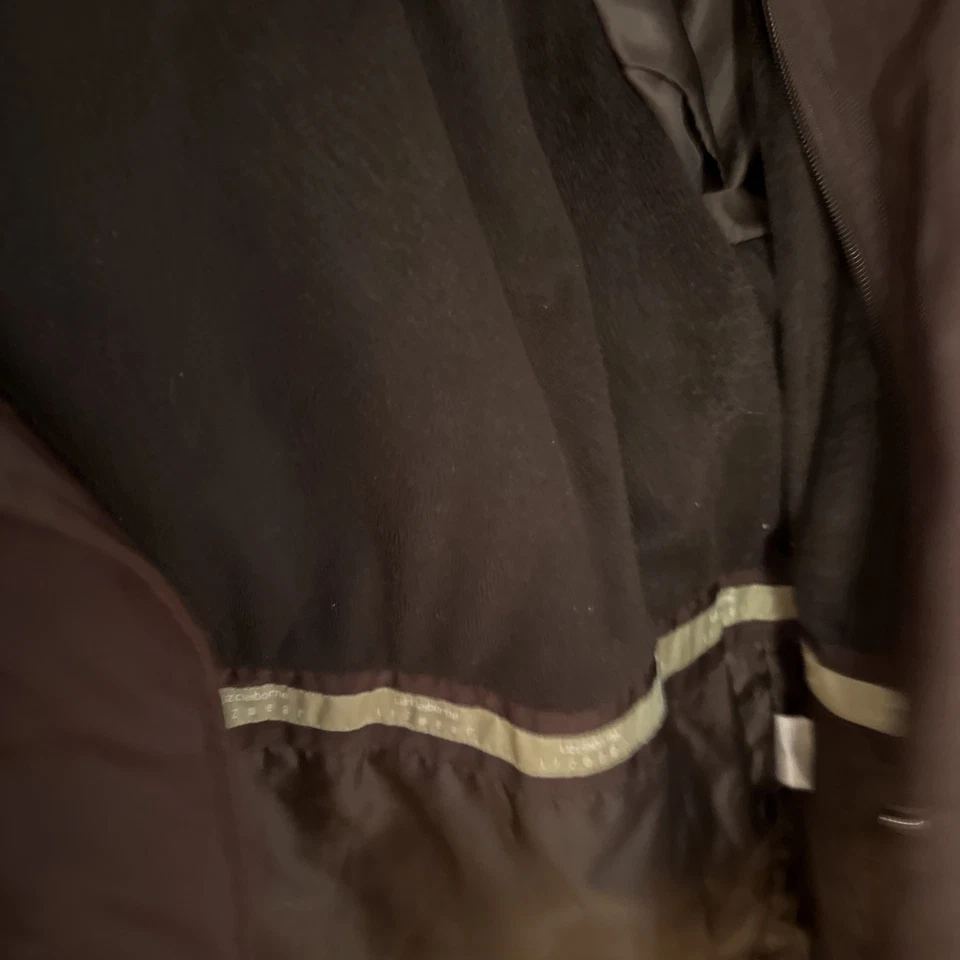 Abrigo Mujer Liz Claiborne Marrón 2x Excelente Estado Foto 4 de 4