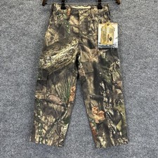 NWT Rustic Ridge Pants Youth Small Mossy Oak Camo Hunting Cargo Outdoor Gear