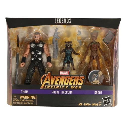 Thor / Rocket Racoon / Groot - MISB - Marvel Avengers - Legends Series