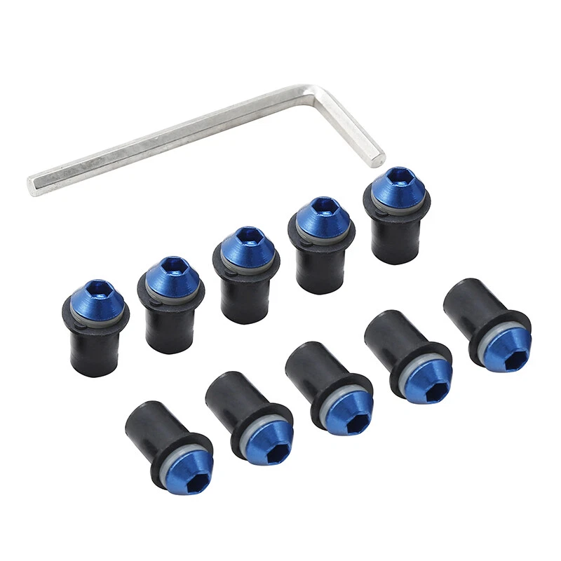 Kit de 10 piezas de pernos de tornillo parabrisas apto para Honda Suzuki Kawasaki Foto 2 de 4