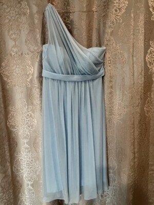 david's bridal light blue dress - Size 0 sophisticated design