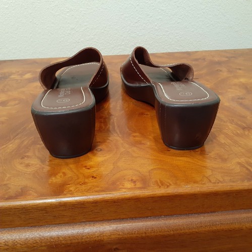 Montego Bay Club Leather Collection Women's Shoes. Size 9.5. Brown Color. - Picture 3 of 8