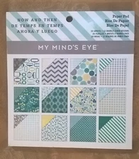 My Mind’s Eye Cardstock 24 Sheets 6x6 Now & Then Scrapbooking Cardmaking Crafts