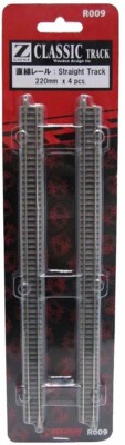 Rちゃん お急ぎ便 R009 Official ROKUHAN Z Gauge Straight Track 220mm x 4pcs