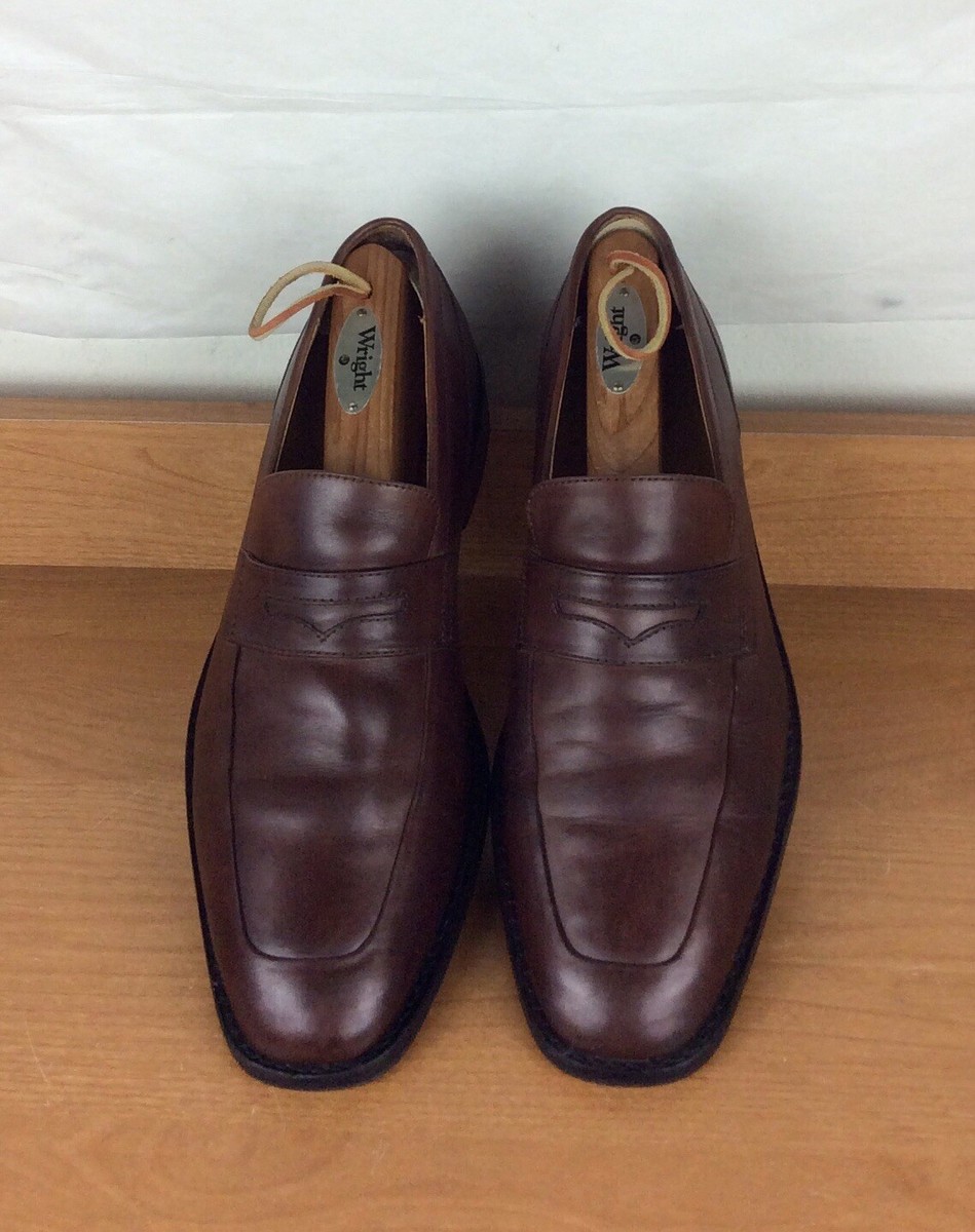 Cole Haan Men Woven Leather Penny Loafers 8.5‎ M Brown Slip On Dress Cole Haan Bragano Woven Loafers Mens 8.5 Brown Leather Slip  main image 4