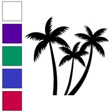 Palm Trees, Vinyl Decal Sticker, Multiple Colors & Sizes #6696