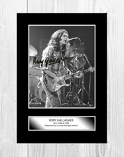 Rory Gallagher 2 A4 reproduction autograph poster with choice of frame