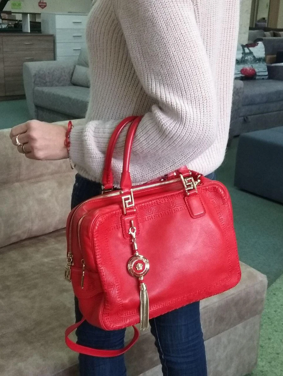 red versace crossbody bag