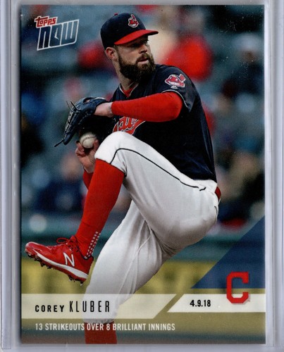 2018 Topps Now 58 Corey Kluber