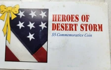 Heroes of Desert Storm $5 Commemorative Coin Bg