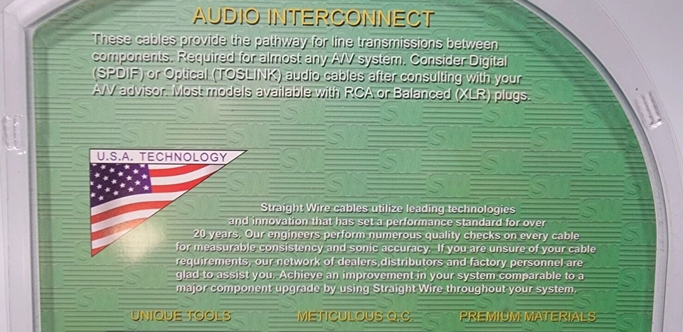 Straight Wire Musicable II Audio Interconnect Cable 1M Level 1 - Image 4 of 4