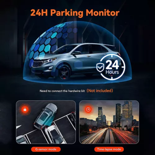 1080P HD Car Dash Cam Front/Inside/Rear Car DVR Dash Camera WiFi Video Recorder - Picture 11 of 16