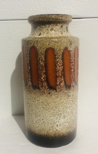 Vintage Scheurich Kermaik 9” Fat Lava Vase West Germany Pottery 203-22 - Picture 19 of 24