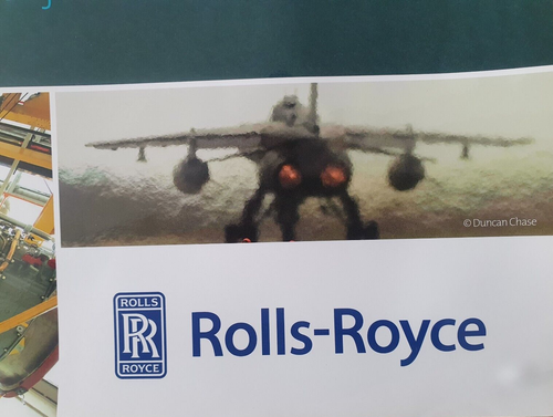 Rolls-Royce Adour Engine, Promotional A2 Poster, Red Arrows BAE Hawk, 2017 VGC - Picture 4 of 7