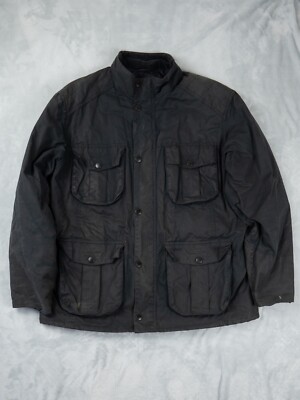 Barbour Winter Utility Wachsjacke Navy Waxed Cotton Gr. XL Herren