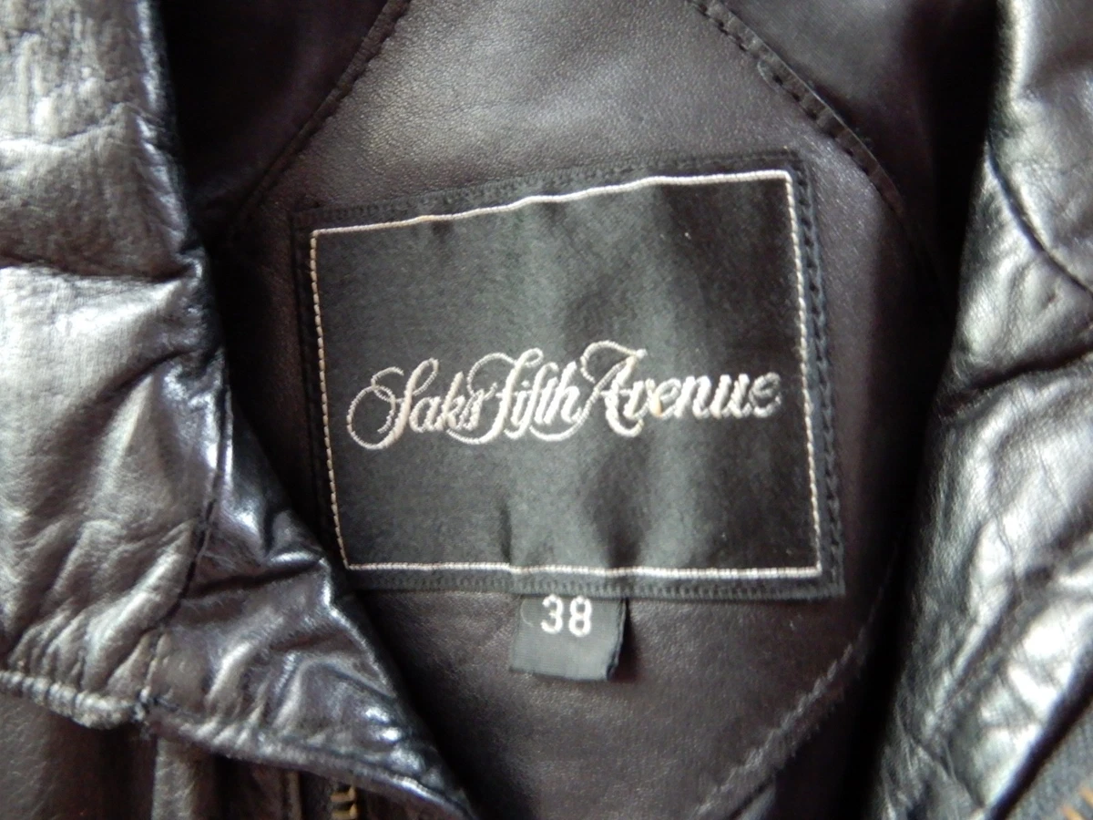 Saks fifth avenue leather clearance jacket