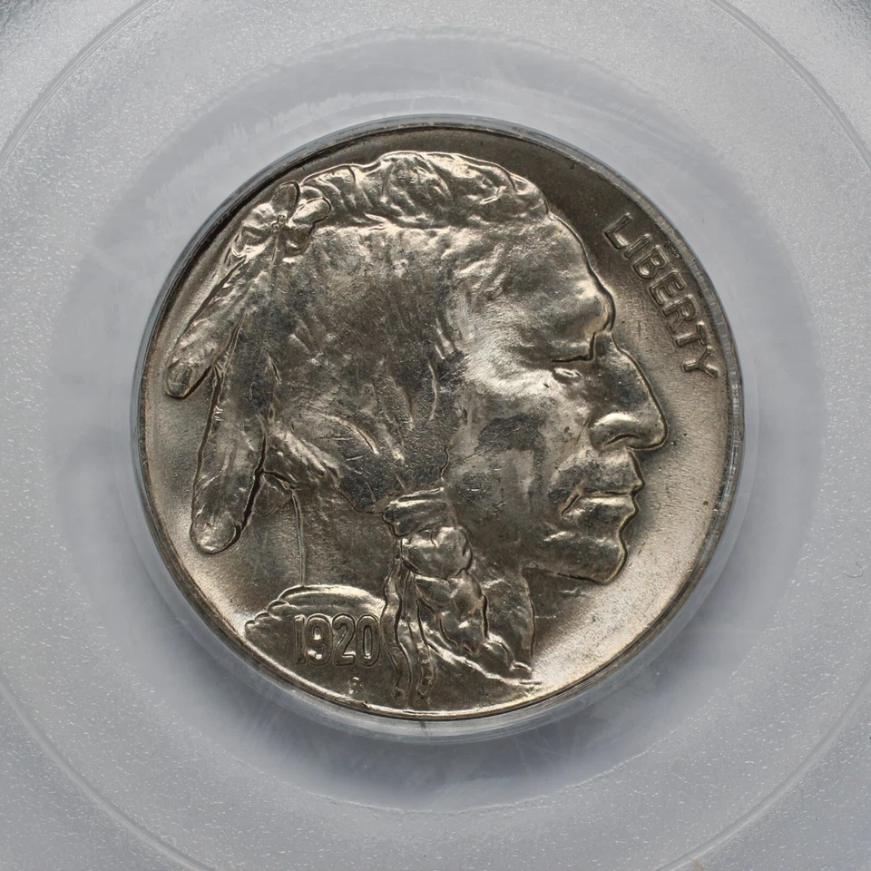 1920 Buffalo Nickel PCGS MS65 Series 19 Coin 25 - Image 3 of 4