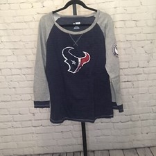 NFL Raglan Sleeve Houston Texans Womens Pull Over Sweater Size Extra Large