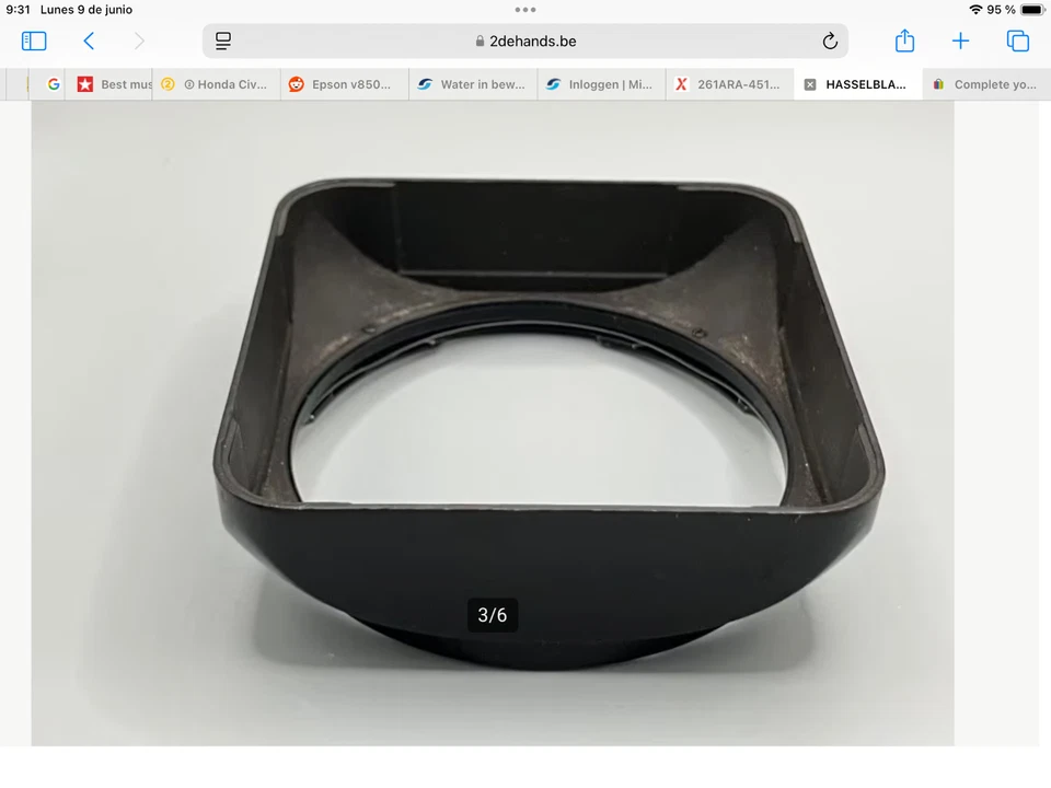 Parasol Hasselblad B60 38-60 auténtico hecho en Suecia OTOÑO 25 OFERTA PRECIO Foto 2 de 4