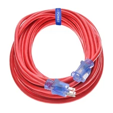 CP 50 ft 12/3 SJTW, Heavy Duty Extreme Cold Weather Extension Cord, Red, CP10107