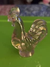 Fenton Pink Glass Rooster 3”