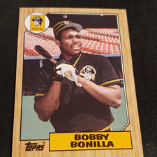 Topps 1987 Topps Bobby Bonilla Rookie #184 Pittsburgh Pirates MLB Card. rookie card picture