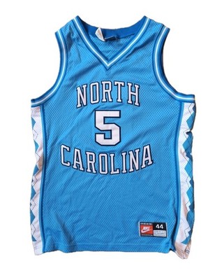 Nike Ed Cota North Carolina Tar Heels UNC AUTHENTIC Jersey blau 90s NCAA L 44