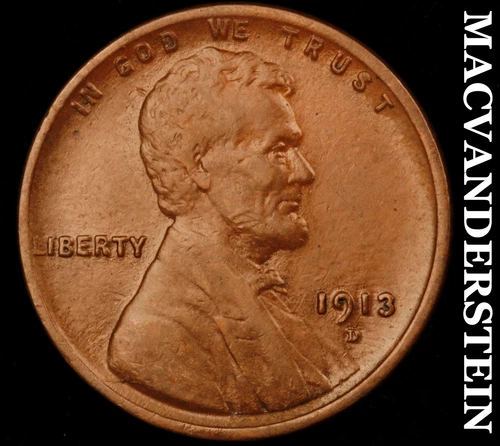 1913-D Lincoln Wheat Cent - Semi Key- Extra Fine Better Date No Reserve #J4252