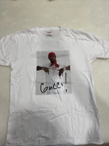 T shirt blanc moyen FW16 Supreme x Gucci Mane