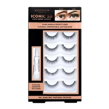 Profusion Cosmetics Iconic 3D Faux Mink Eyelashes 5 Pair, Big Tease