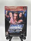 Wwe Smackdown-Shut Your Mouth - Sony PlayStation 2 GH CIB Tested Water Damage*