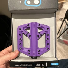 Crank Brothers Stamp 1 Platform Pedals, Small, Purple