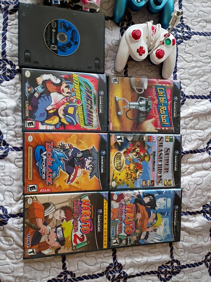 GameCube Lot Bundle, Chibi Robo, Beyblade, MegaMan, Naruto, Sonic, Melee - Image 2 of 4