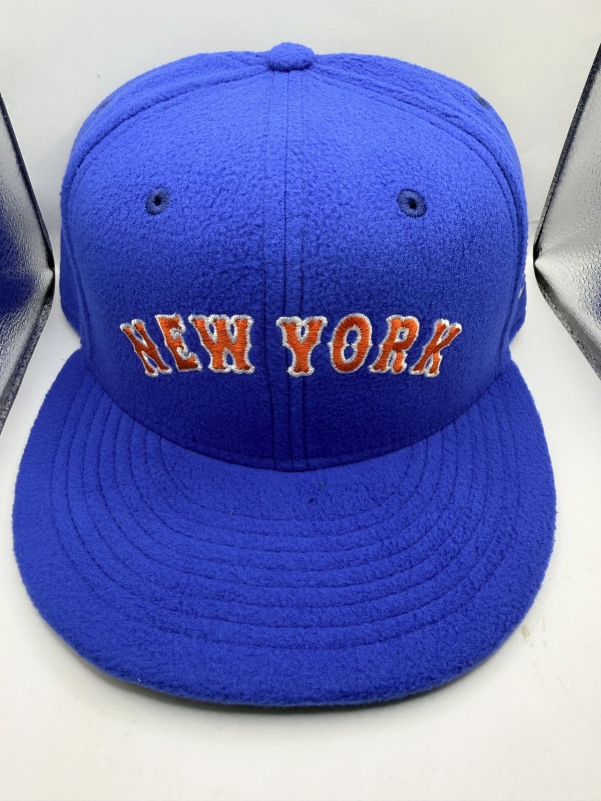New era 59Fifty New York mets Fleece fitted cap Hat Size 7 1/2