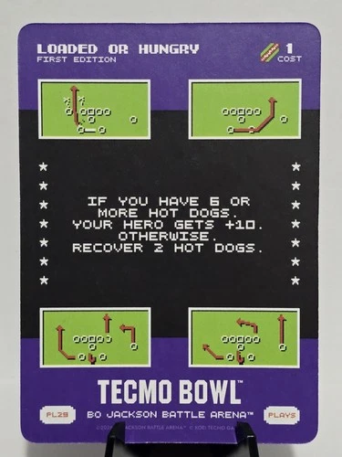 2026 Bo Jackson Battle Arena TECMO BOWL BOBA PL29 PL-29 Loaded or Hungry SP