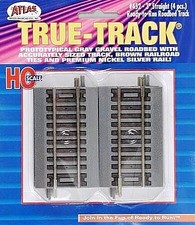 Atlas 3 Straight True-Track 4 - HO Scale Nickel Silver Model Train Track