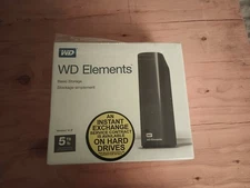 WD Westen Digital Elements External Hard Drive 5TB WDBWLG0050HBK-0B w/ warrenty