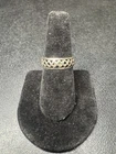 VINTAGE Sterling Silver 925 Lattice Band Ring Thailand Jewelry Size Signed NF