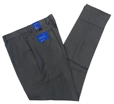 APT. 9 Mens Slim Fit Easy Care Dress Pants 34X36 Heather Gray New