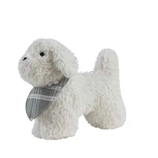 My Texas House 12" x 17" Bonnie Ivory Stuffed Faux Fur Toy Dog Pillow