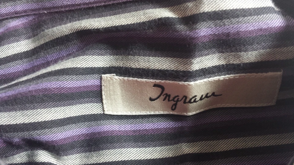 INGRAM Men's Italy Causal Lilac Purple Sport High End Fashion shirt 2XL  - Image 3 of 4
