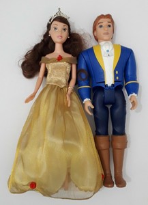 belle and beast dolls