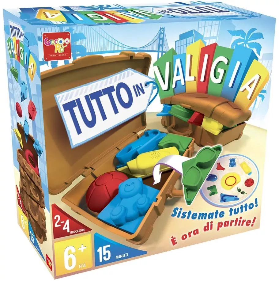 Gioco da Tavola Tutto in Valigia Giochi di Societa' Adulti e Bambini 6 anni  +