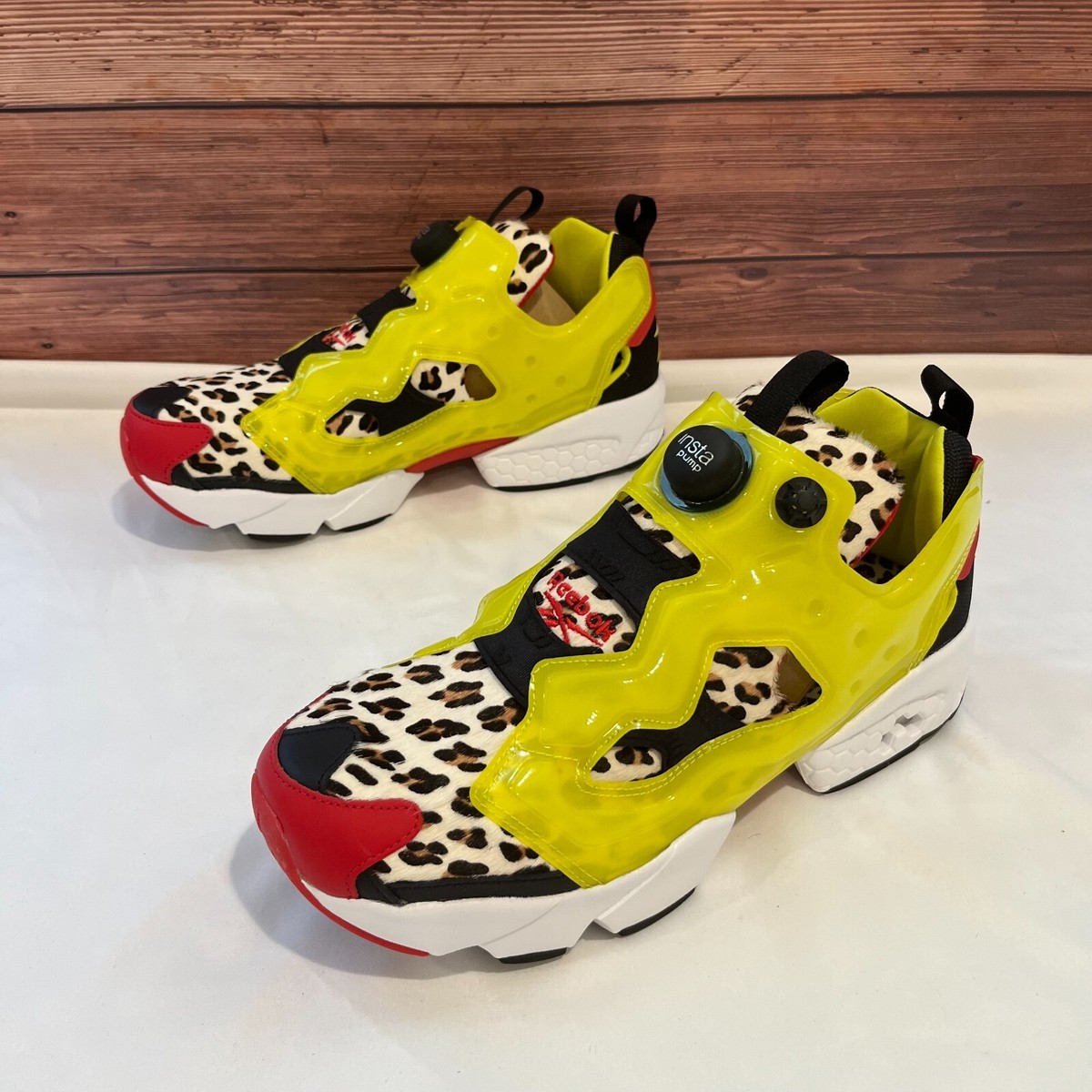 Reebok Instapump Fury atmos Citron Animal Men's Athletic Sneaker FZ4432
