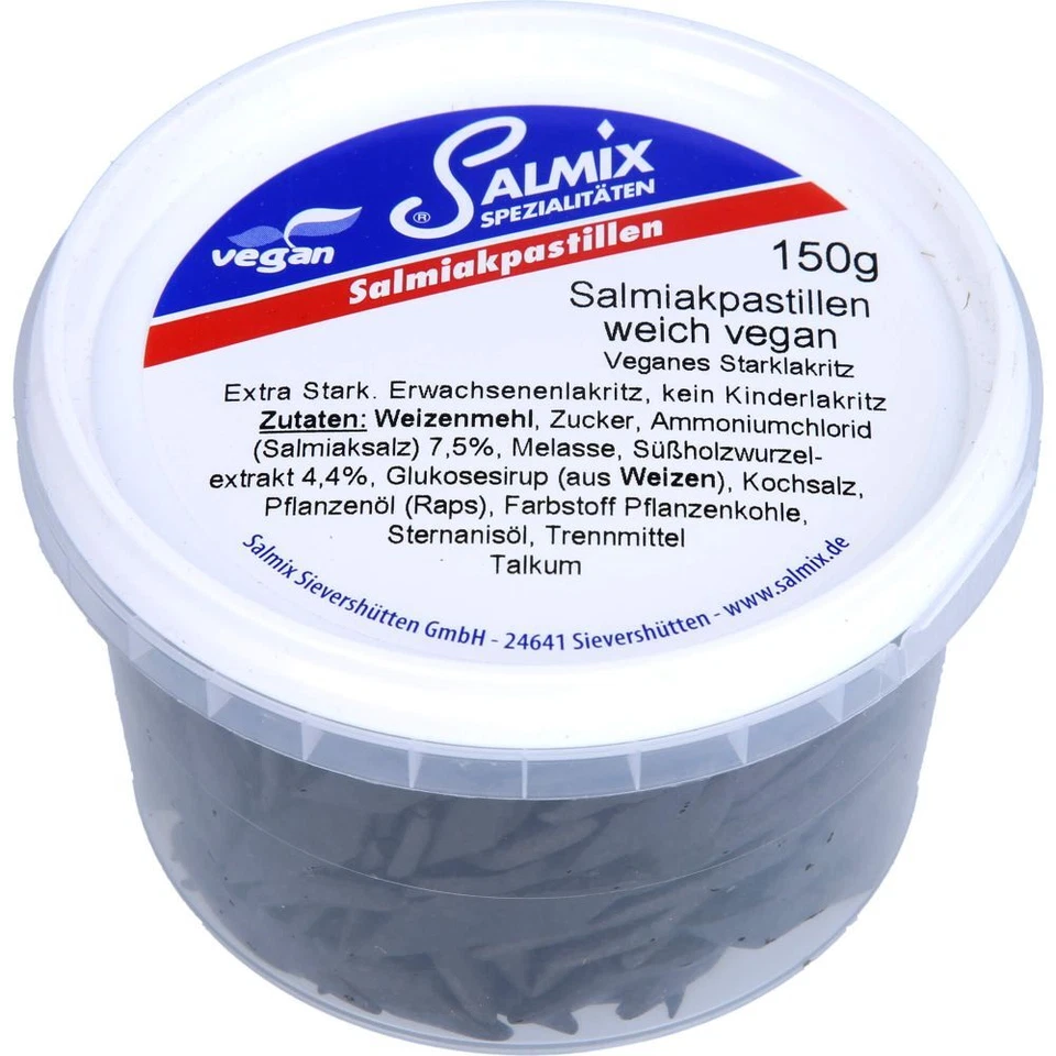 PHARMA PETER GMBH SALMIX Salmiakpastillen weich vegan 150 g PZN16499361