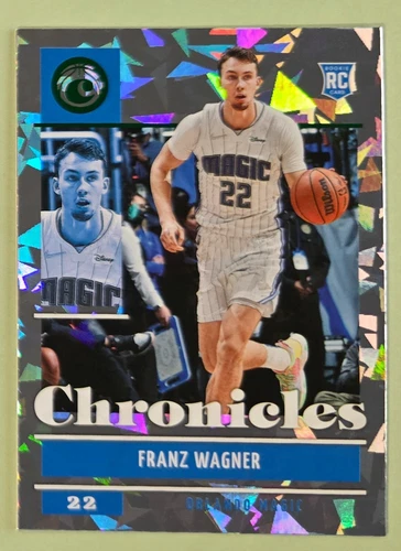 2021 Panini Chronicles Franz Wagner Green Cracked Ice Rookie Card #43 RC