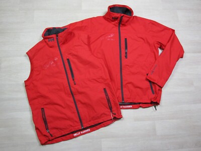 Helly Hansen Lot Soft Shell Sailing Jacket & Vest (XL) Tschuss USA 61136