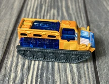 2017 Matchbox RSQ 18 Orange Blue Tank Toy Vehicle