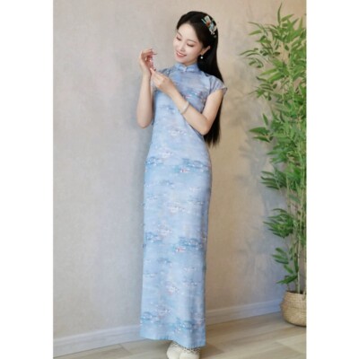 white christmas dresses Cecilia Lotus V-Neck Belted Long Dress